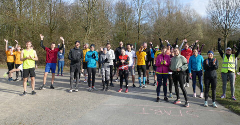 Gruppenfoto beim parkrun Münster