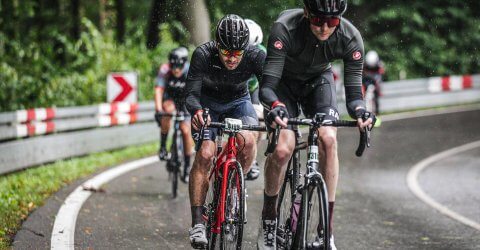 Anstieg im Regen beim Münsterland Giro 2021