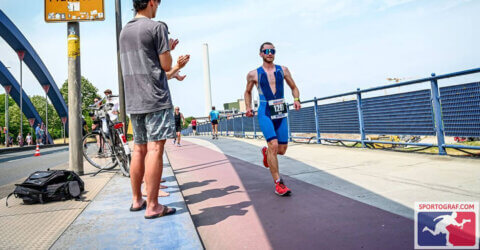Lauf beim Münster Triathlon 2023
