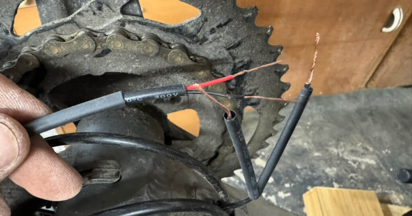 Lampenkabel am Cube Nuroad Race FE getrennt